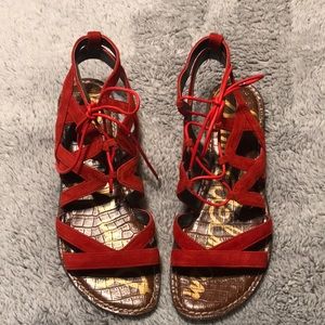 Sam Edelman Red Sandals